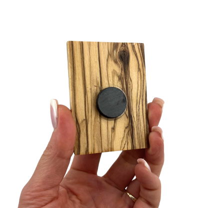 NEW "Milk Grotto Virgin Mary" Olive Wood Magnet