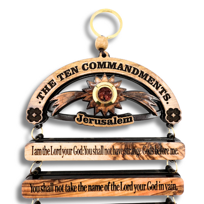 Ten Commandments from the Holy Land Wall Hanging