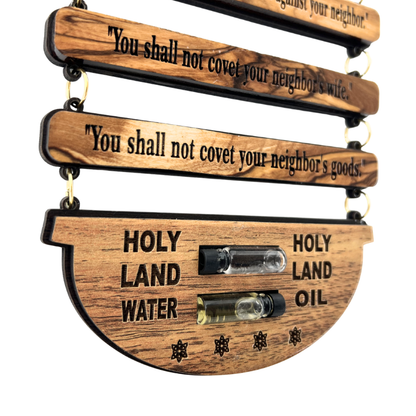Ten Commandments from the Holy Land Wall Hanging
