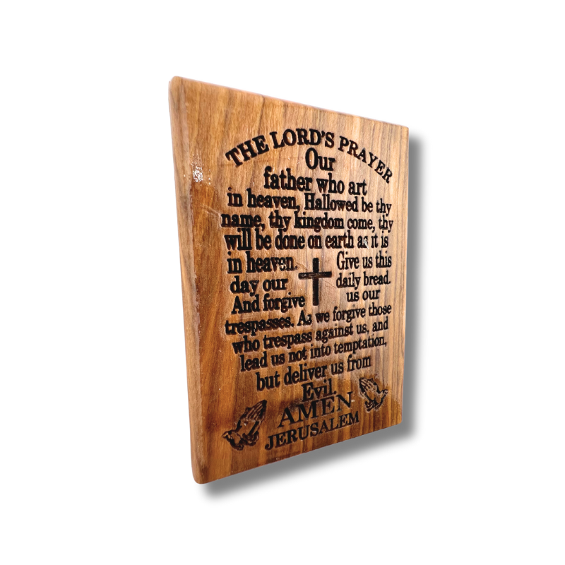 "Our Father" Olive Wood Magnet