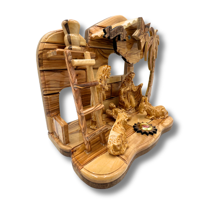 NEW* Holy Family Nativity with Built-In Music Box