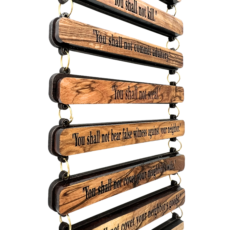 Ten Commandments from the Holy Land Wall Hanging