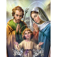 Load image into Gallery viewer, Holy Family with 14 Stations of the Cross Icon