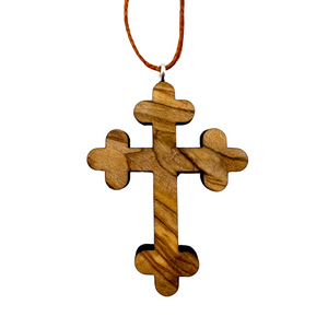 Holy Land Eastern Orthodox Cross Pendant