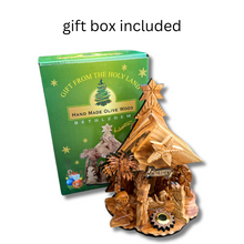 Load image into Gallery viewer, Olive Wood Nativity Scene with Music Box - (8x6 Inches) - OVERSTOCK SALE