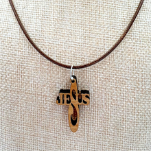 Load image into Gallery viewer, Holy Land Jesus Name Cross Pendant
