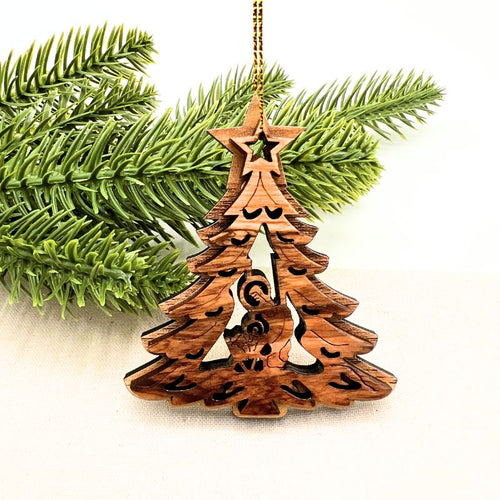 *NEW Christmas Nativity Tree Ornament Handmade in Bethlehem