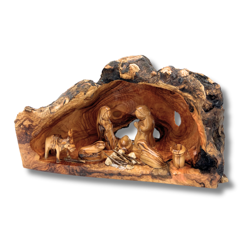 Holy Land Nativity Scene in a Cave
