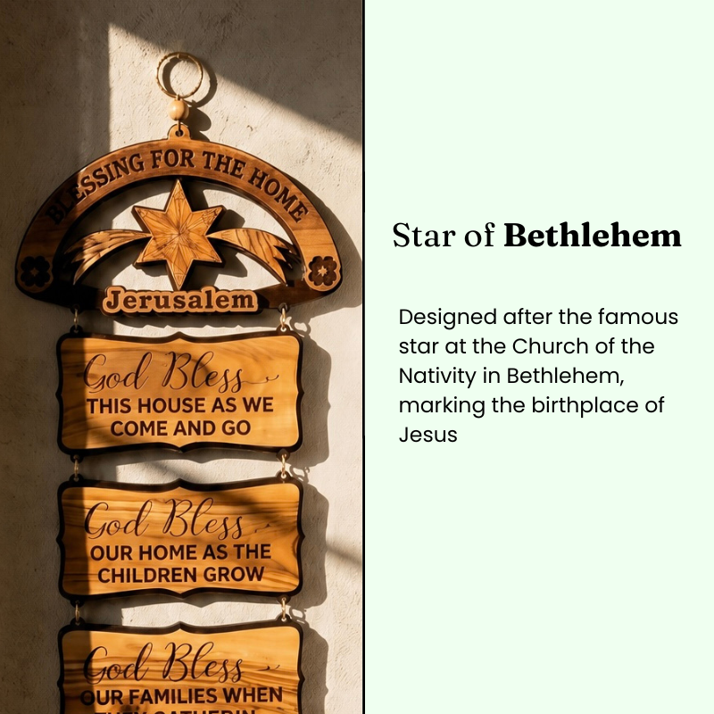 God Bless Our Home Wall Hanging – A Blessing from the Holy Land