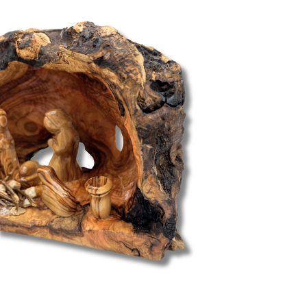 Holy Land Nativity Scene in a Cave