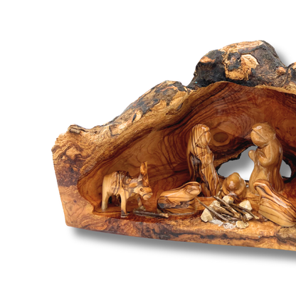 Holy Land Nativity Scene in a Cave