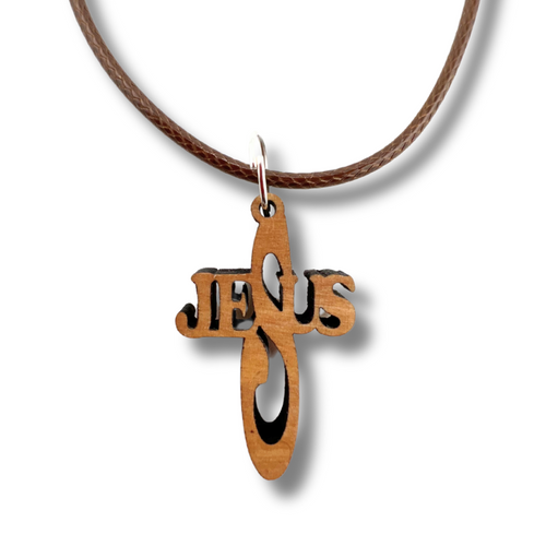 Holy Land Jesus Name Cross Pendant