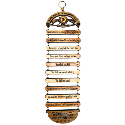 Ten Commandments from the Holy Land Wall Hanging