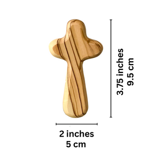 Olive Wood Comfort Cross (Handheld)