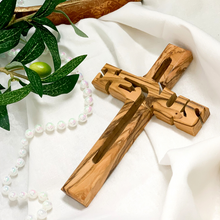 Load image into Gallery viewer, Jesus Olive Wood Wall Cross